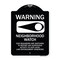 Signmission Designer Series-Warning-Our Neighbors Are Watching Black & White, 24" x 18", BW-1824-9867 A-DES-BW-1824-9867 - alternate 1